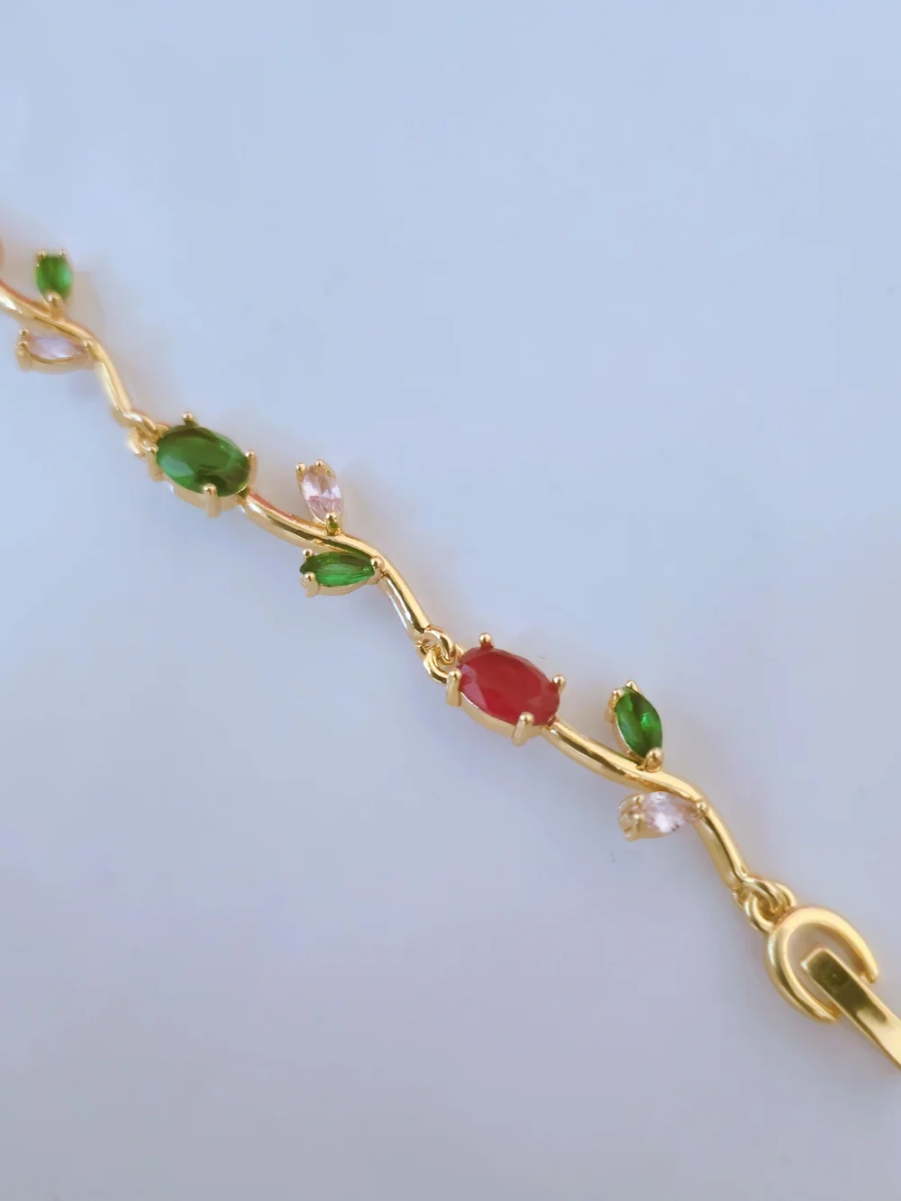 18K Gold Plated Women’s Multicolor CZ Bracelet B003